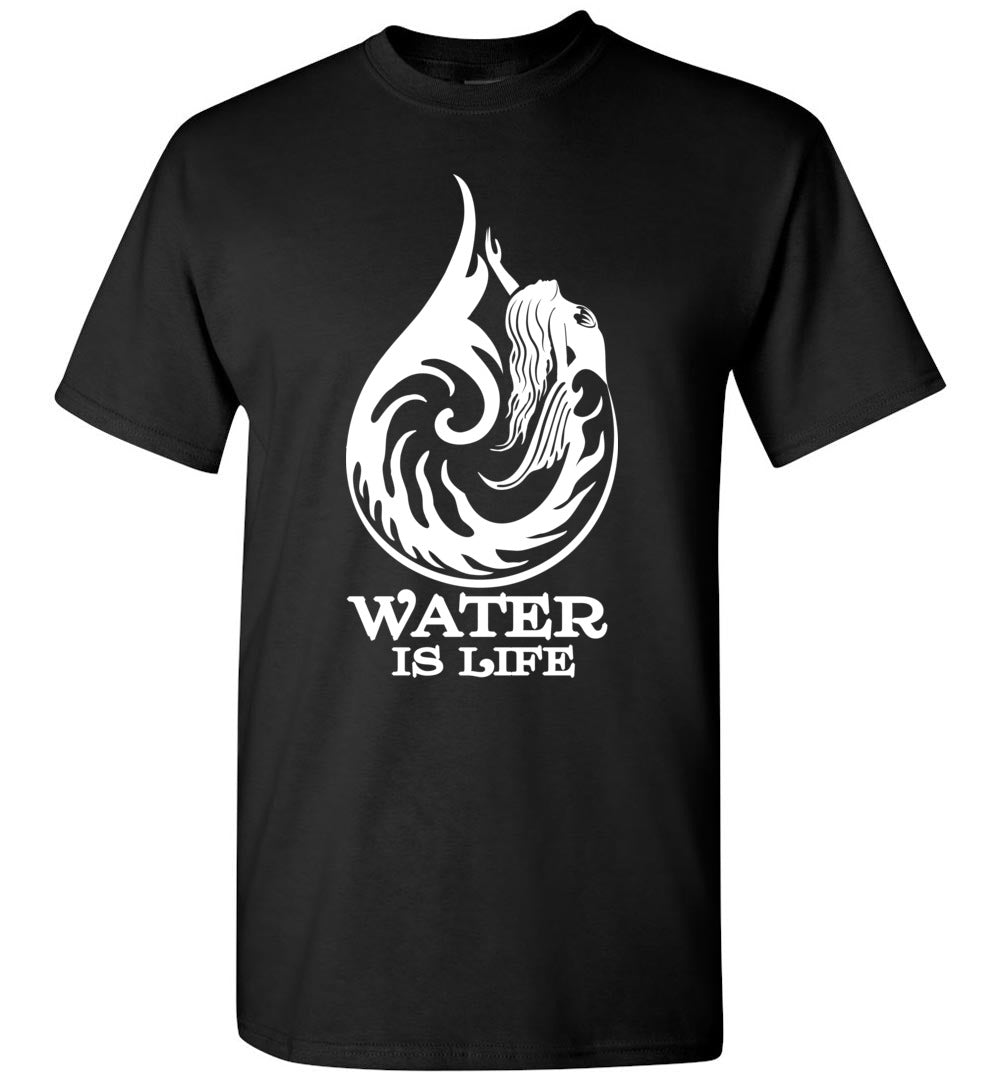 Water Is Life Mermaid water drop T-shirt s-6xl unisex men women - Imagen 2 de 6
