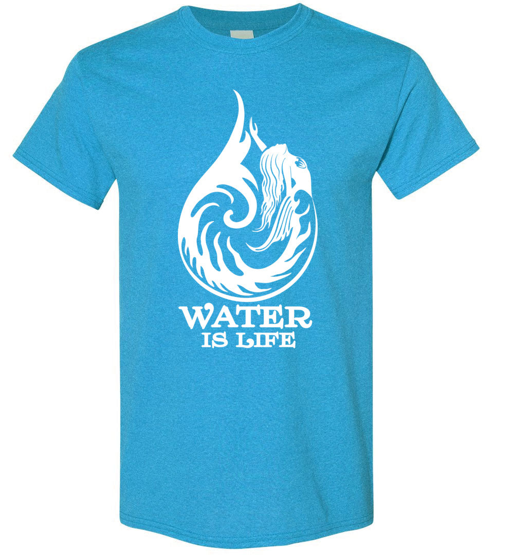 Water Is Life Mermaid water drop T-shirt s-6xl unisex men women - Imagen 3 de 6