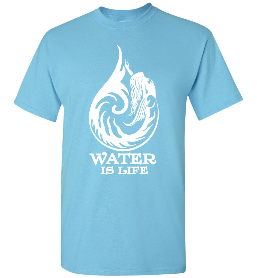 Water Is Life Mermaid water drop T-shirt s-6xl unisex men women - Imagen 6 de 6