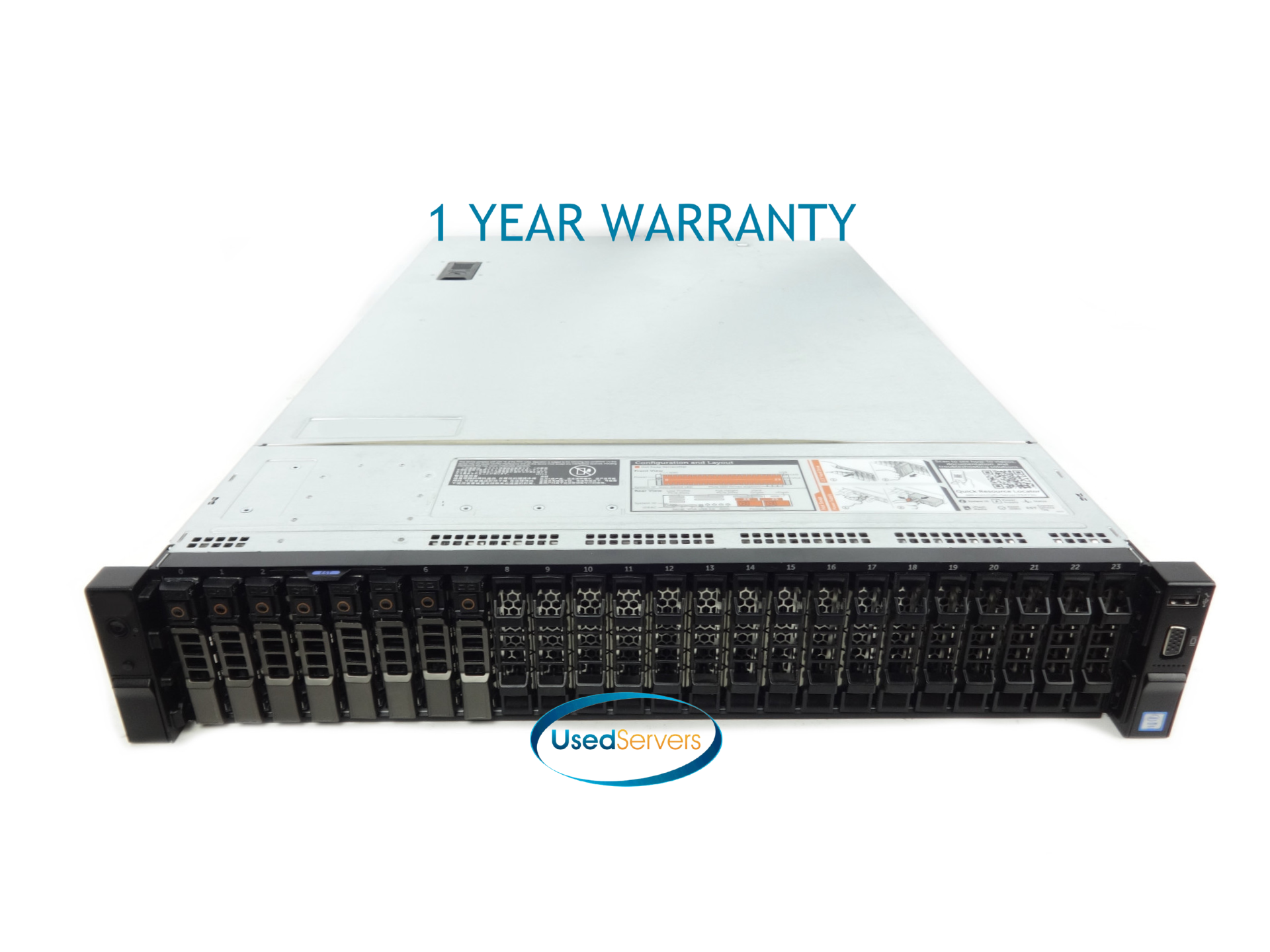 Dell OEM R730XD 26SFF 2x2650v4 2.2GHZ=24Cores 64GB 8x1.8TB 10K 12G H730