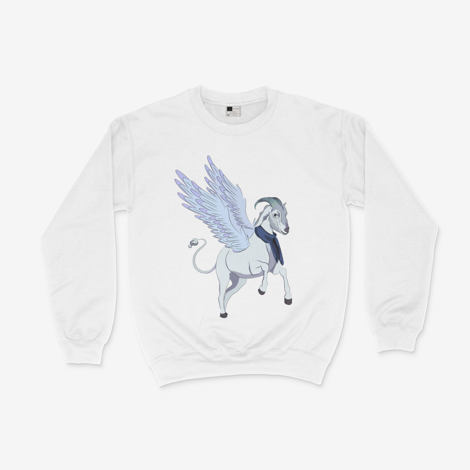 Flying Goat with Wings Farmer Gift Goat Owner Gift meh Goat lovers sweatshirt - Picture 3 of 6