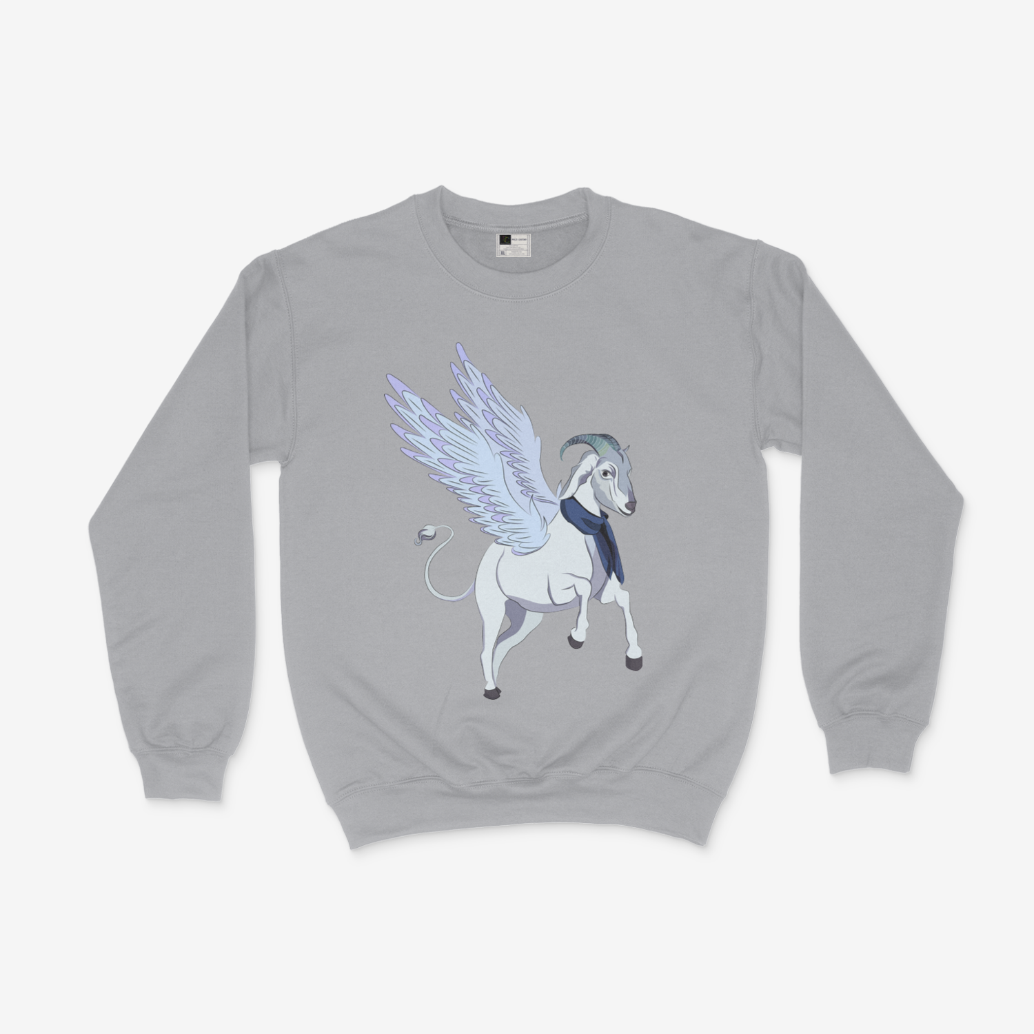 Flying Goat with Wings Farmer Gift Goat Owner Gift meh Goat lovers sweatshirt - Picture 4 of 6