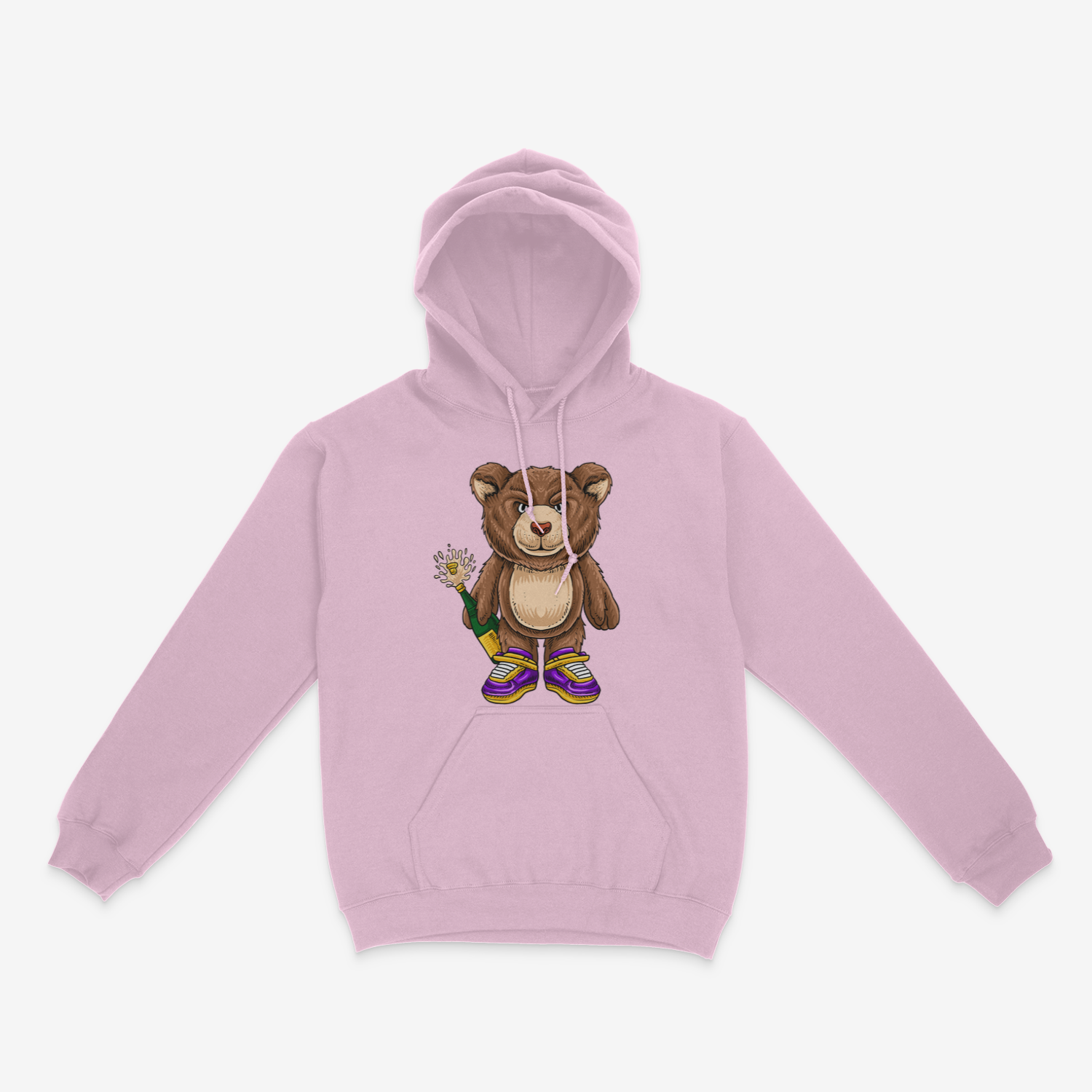 Teddy Bear With a Battle Bear Lover Gift Polo Teddy Bear Drunk Teddy Bear Hoodie - Picture 7 of 7