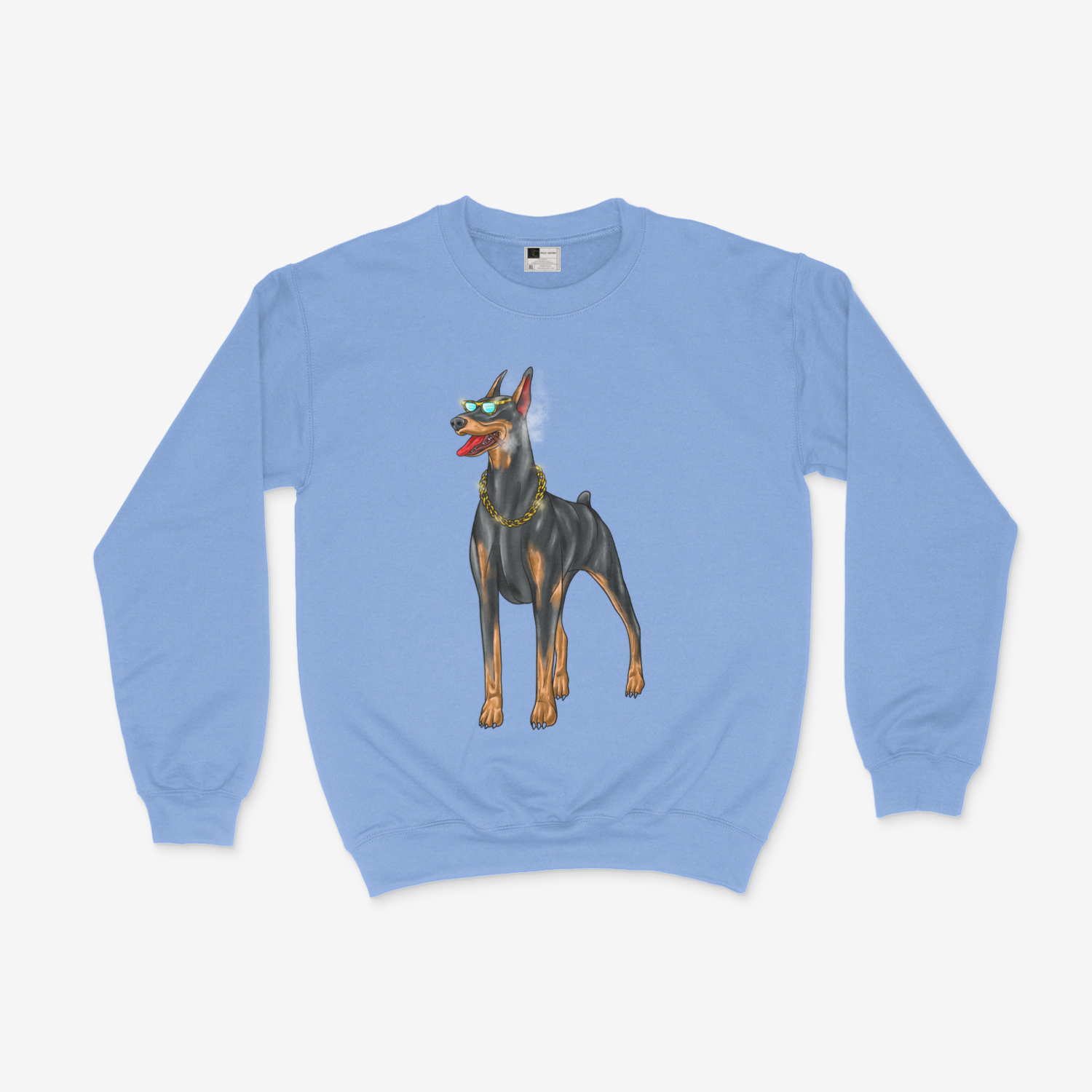 Cool Doberman Dog Doberman Boss with Glasses Smooking doberman Sweatshirt - Picture 6 of 7