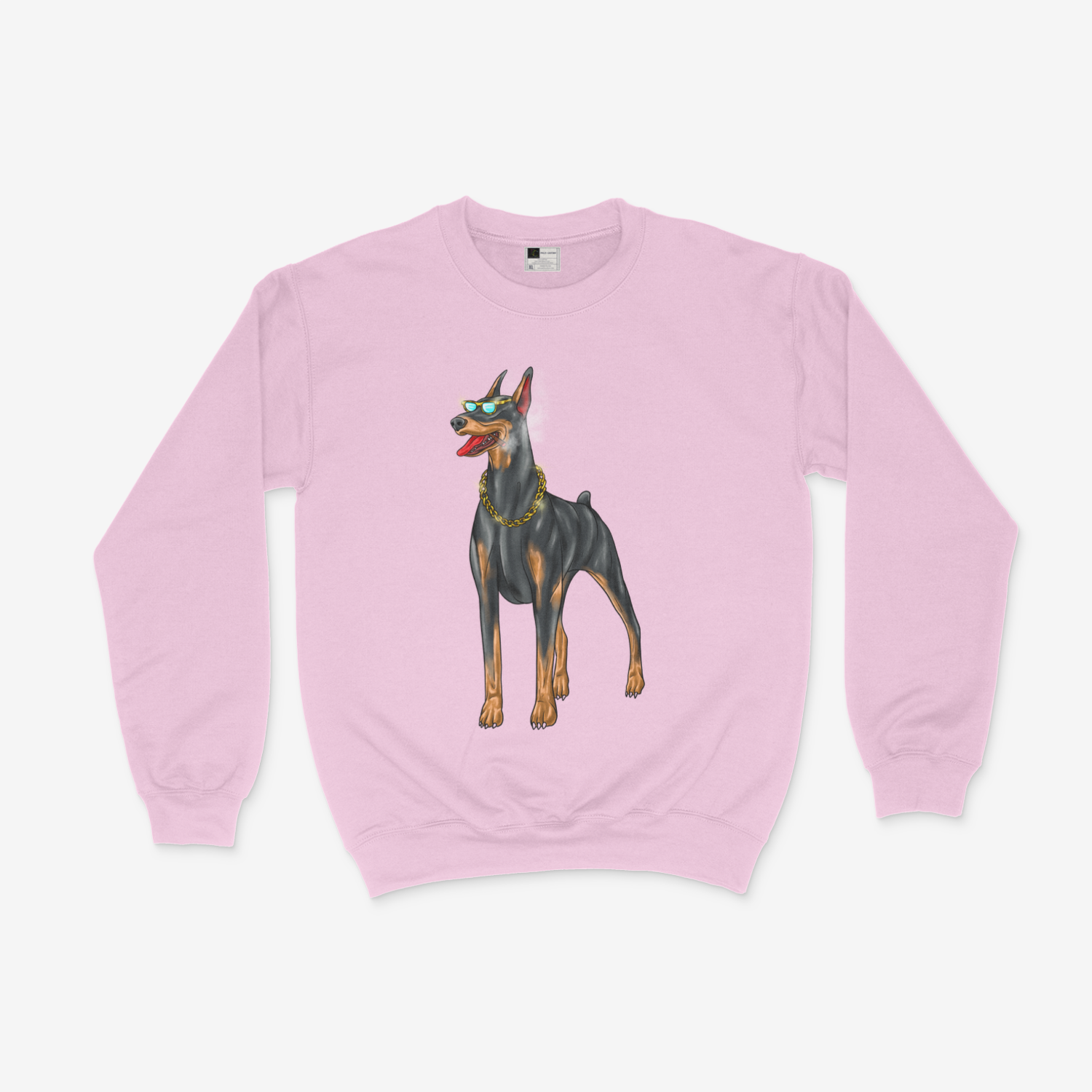 Cool Doberman Dog Doberman Boss with Glasses Smooking doberman Sweatshirt - Picture 7 of 7