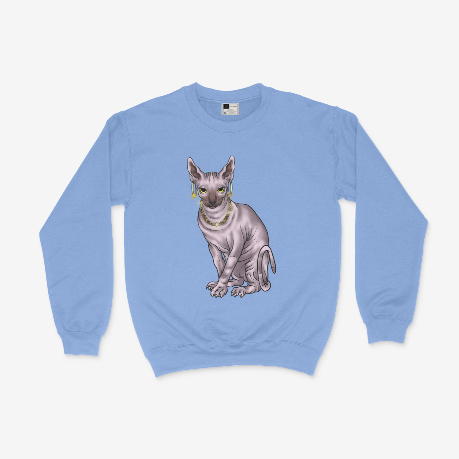 Ancient Egyptian Sphynx Cat Swagger Sphynx Cat Egyptian Mau Cat Sweatshirt - Picture 5 of 6