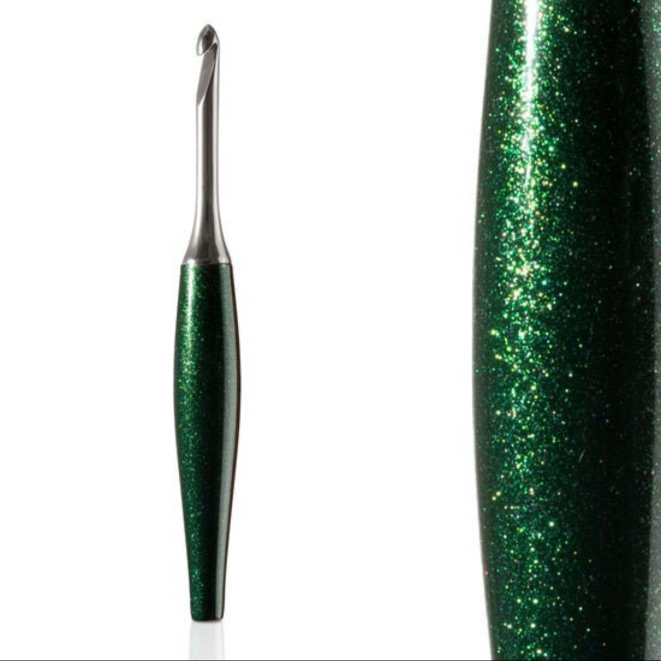 Furls Odyssey Crochet Hook EMERALD with Nickel, DISCONTINUED/RARE - Picture 4 of 47