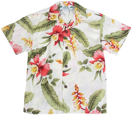 Two Palms Boy's Sonic Orchid Rayon Shirt - Picture 2 of 2