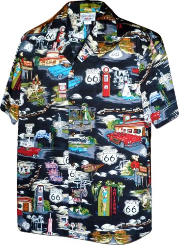 Pacific Legend Mens M to 3X Route 66 Travel Sights Shirt - Picture 3 of 3