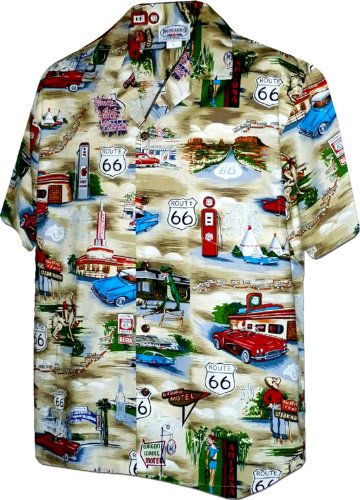 Pacific Legend Mens M to 3X Route 66 Travel Sights Shirt - Picture 2 of 3