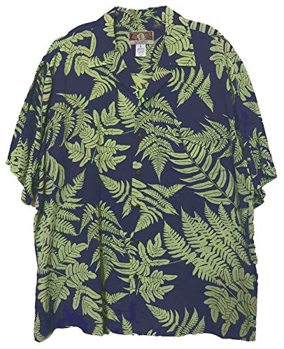 RJC Made in USA Men's Monstera Fern Palm Leaf Aloha Shirt | eBay
