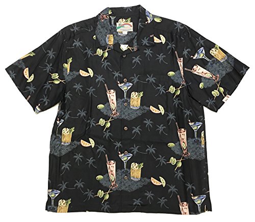 Paradise Found Men's Pau Hana Cocktail Silk Shirt - Picture 5 of 6