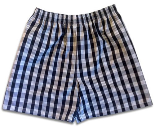 Men's Classic Hawaiian Paniolo Palaka Plaid Elastic Waistband Shorts - Picture 5 of 8