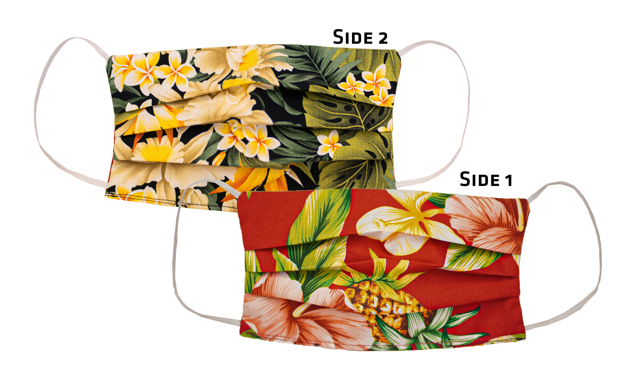 RJC Hawaii plissierte Baumwolle Gesichtsmasken - Bild 5 von 8