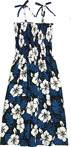 RJC Women's Tropical Hibiscus Hawaiian Smocked Sundress - Picture 2 of 2
