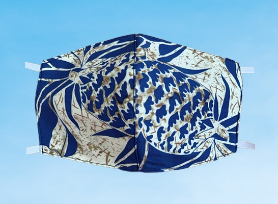 Hawaiian Cotton Face Mask Reversable - Picture 6 of 9