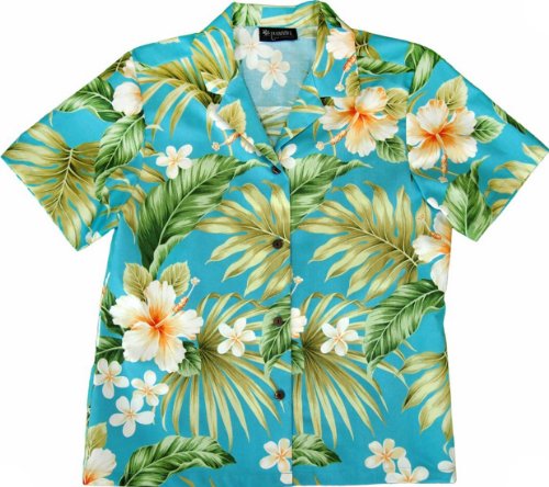 RJC Womens XS to XXL Full Bloom Tropical Camp Shirt