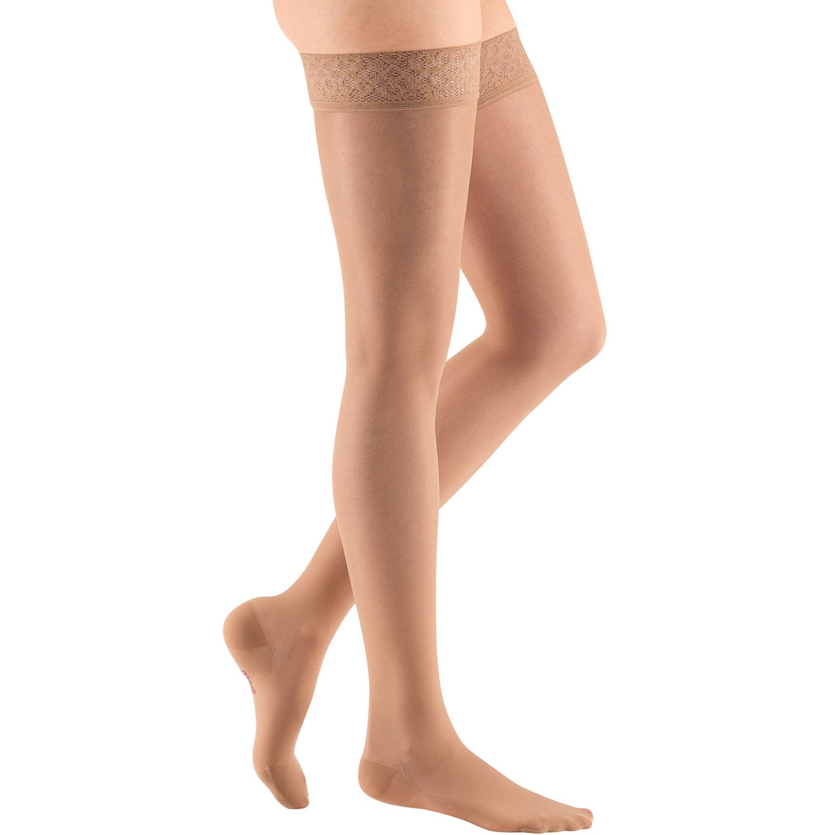 Mediven transparente y suave para mujer muslo alto 20-30 mmHg compresión, caja abierta - Imagen 3 de 8