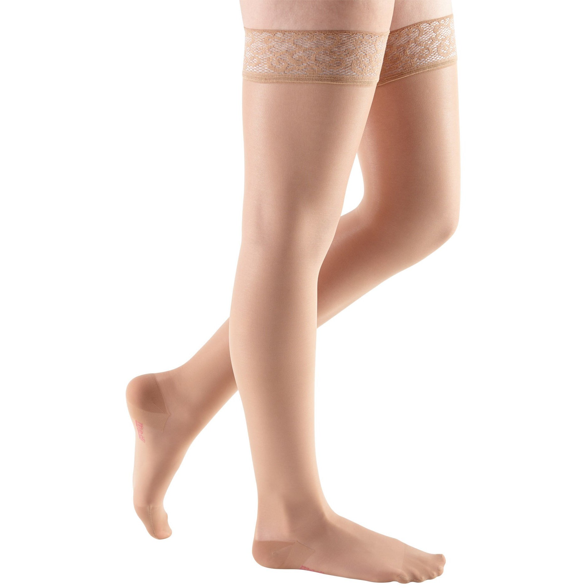 Mediven transparente y suave para mujer muslo alto 20-30 mmHg compresión, caja abierta - Imagen 6 de 8
