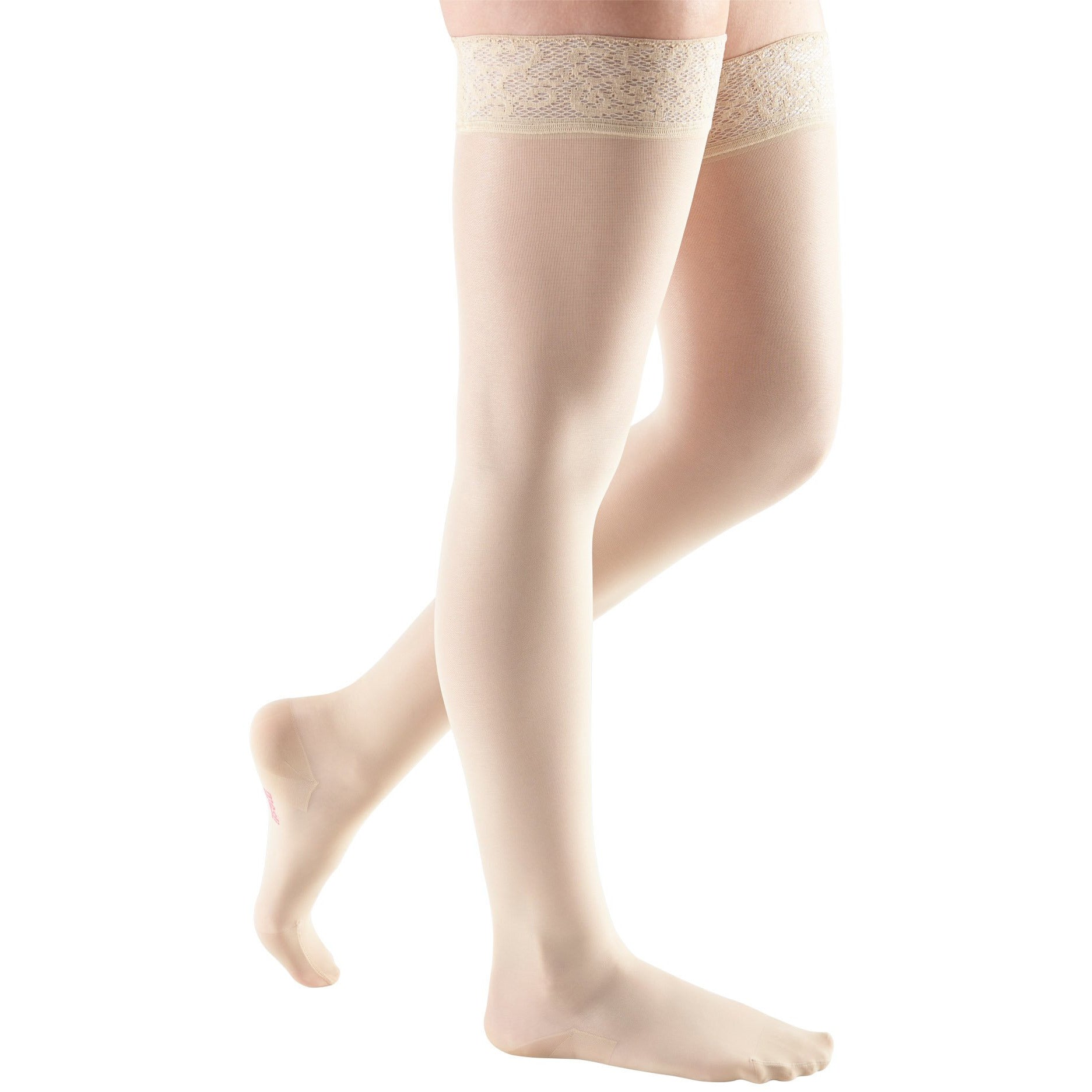 Mediven transparente y suave para mujer muslo alto 20-30 mmHg compresión, caja abierta - Imagen 7 de 8
