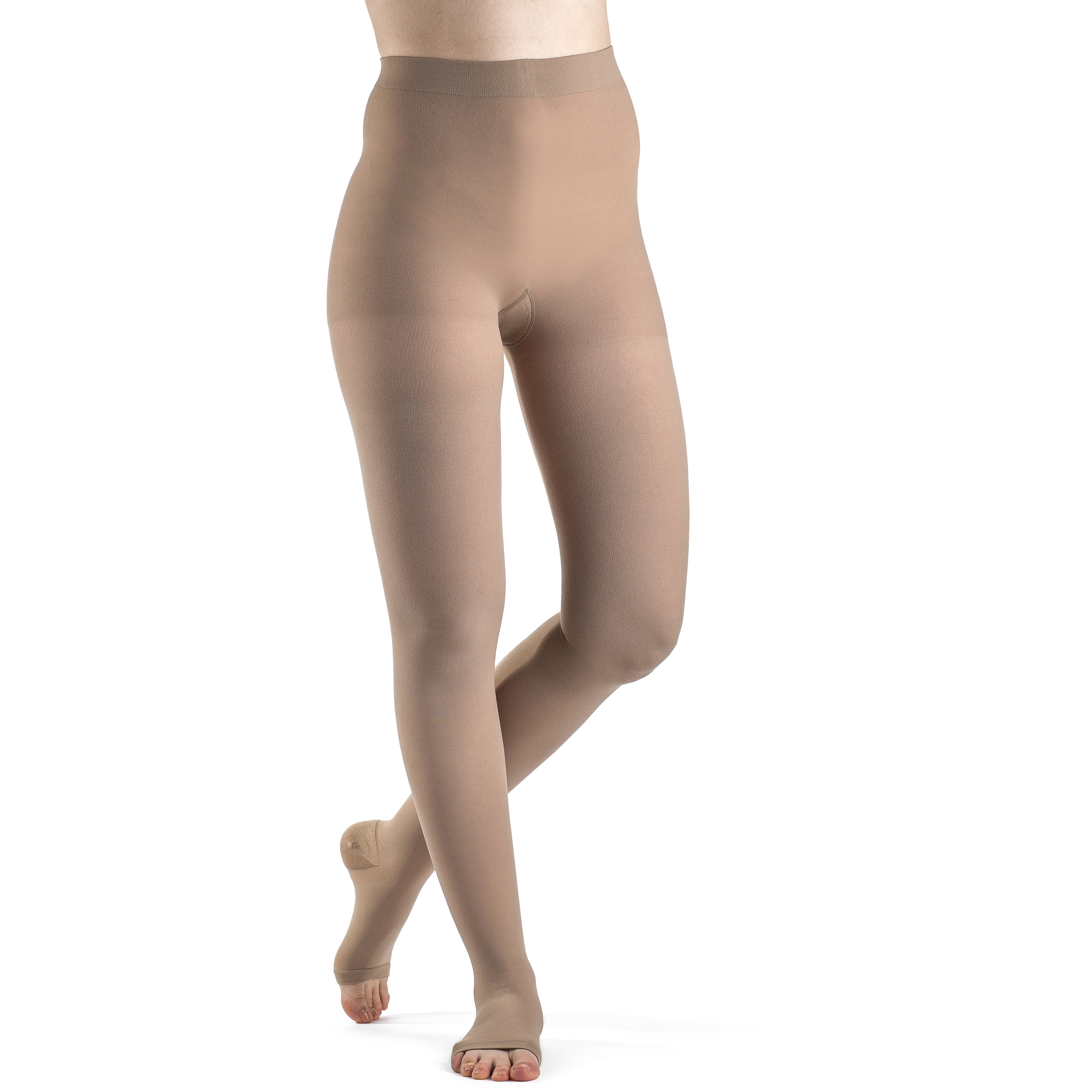 Pantimedias de compresión Sigvaris Dynaven opacas 20-30 mmHg punta abierta (caja abierta) - Imagen 3 de 4
