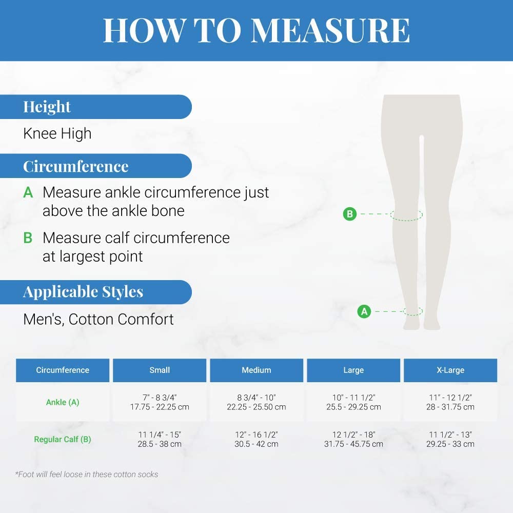 Calcetines de vestir de compresión Actifi para hombre 8-15 mmHg, soporte suave - Imagen 4 de 4