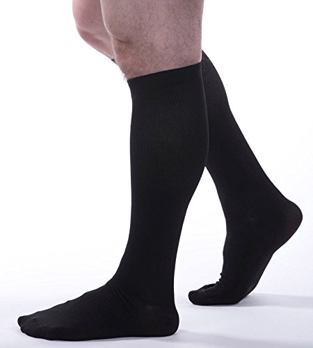 Allegro Men's 15-20 mmHg Essential 103 Ribbed Compression Support Socks - Picture 3 of 7