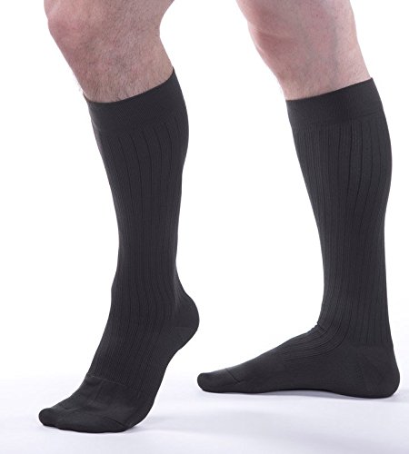 Allegro Men's 20-30mmHg Premium 121 Microfiber Cotton Knee High Compression Sock - Picture 5 of 8