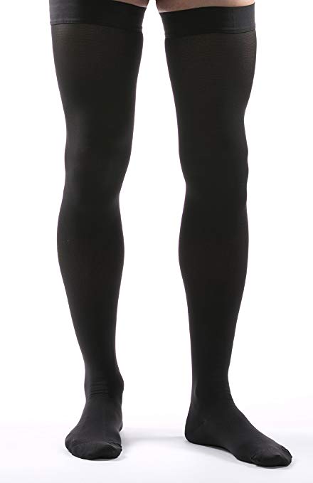 Allegro 30-40mmHg Surgical Compression 306 Closed Toe Thigh High Dot Band - Picture 12 of 12