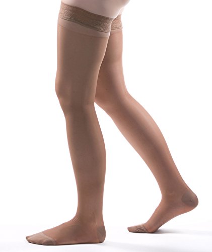 Allegro 15-20 mmHg Essential #4 Sheer Support Thigh High Compression Hose - Picture 9 of 12