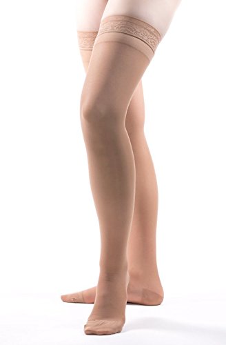 Allegro 15-20 mmHg Essential #4 Sheer Support Thigh High Compression Hose - Picture 5 of 12