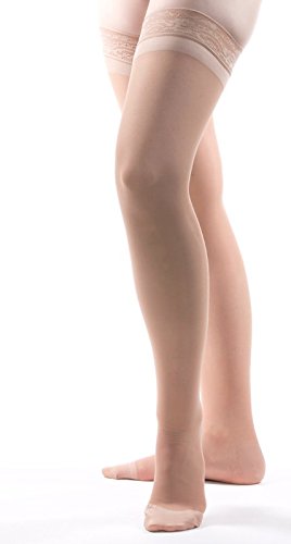 Allegro 15-20 mmHg Essential #4 Sheer Support Thigh High Compression Hose - Picture 8 of 12