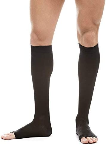 EvoNation Womens Opaque 20-30 mmHg Compression Stockings, Open Toe - Bild 7 von 10