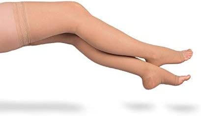 EvoNation Women's Everyday Sheer 20-30 mmHg Open Toe Thigh High Compression - 第 7/10 張圖片