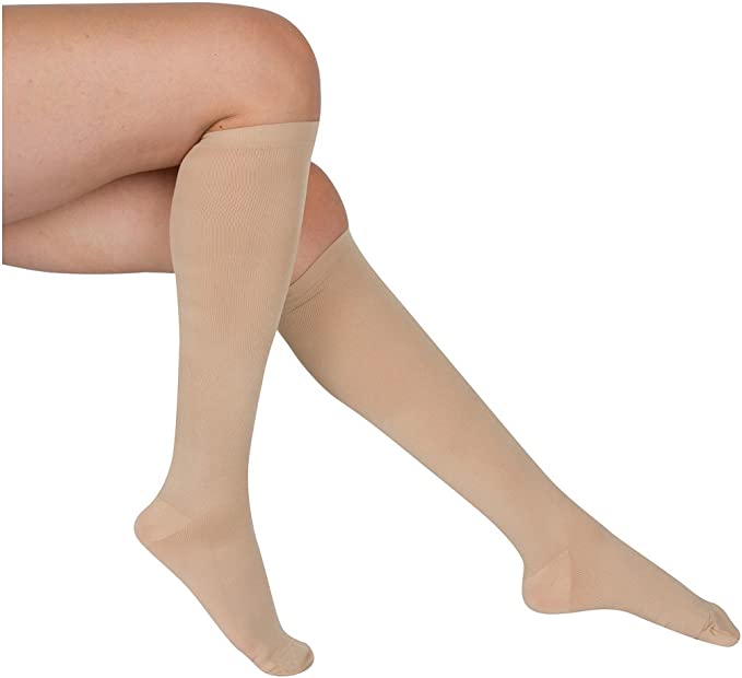 EvoNation Women's Solid Microfiber 8-15 mmHg Compression Socks - Picture 11 of 15