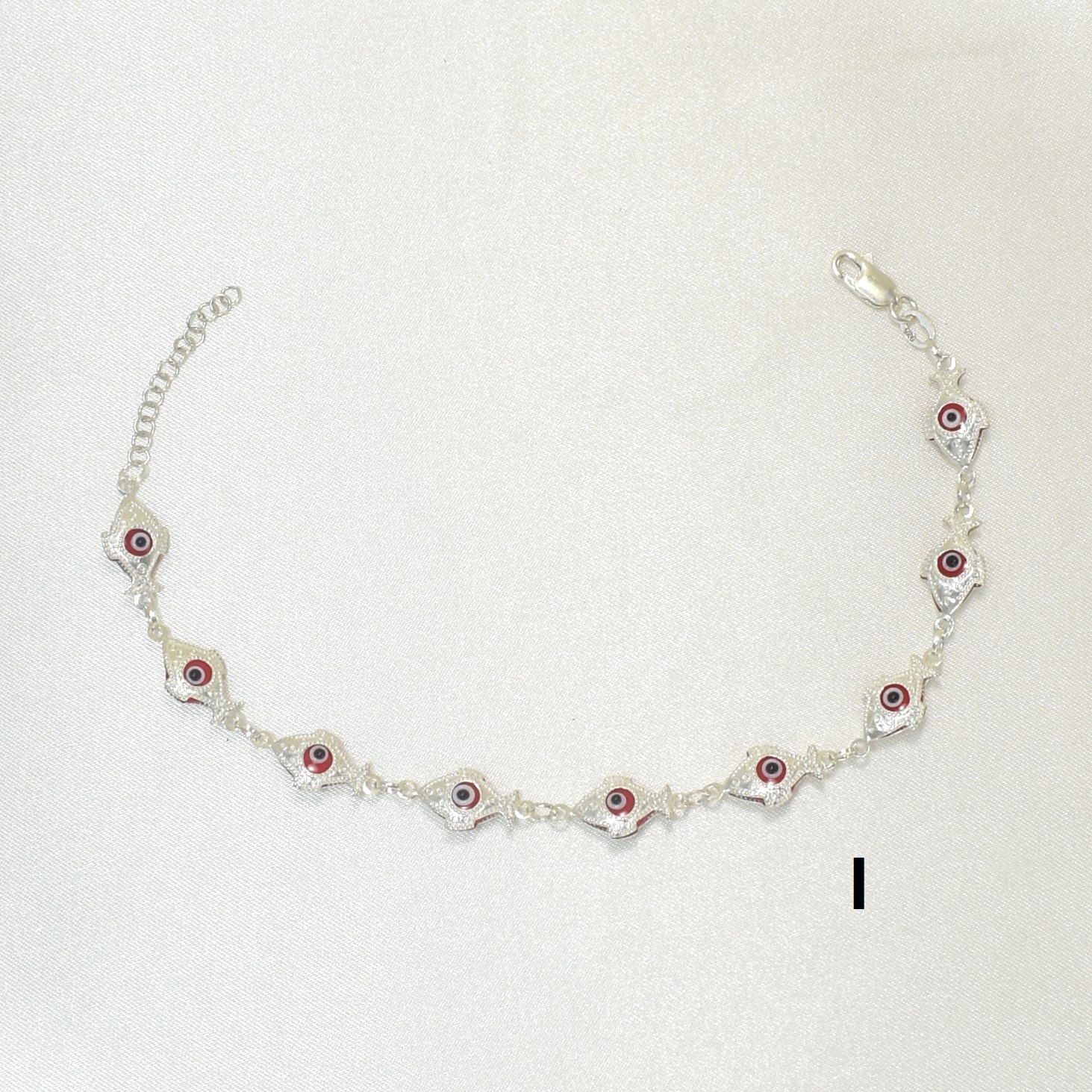 Rotes Evil Eye Armband - 925 Sterling Silber - Schutzarmband - Geschenk für Sie - Bild 19 von 19