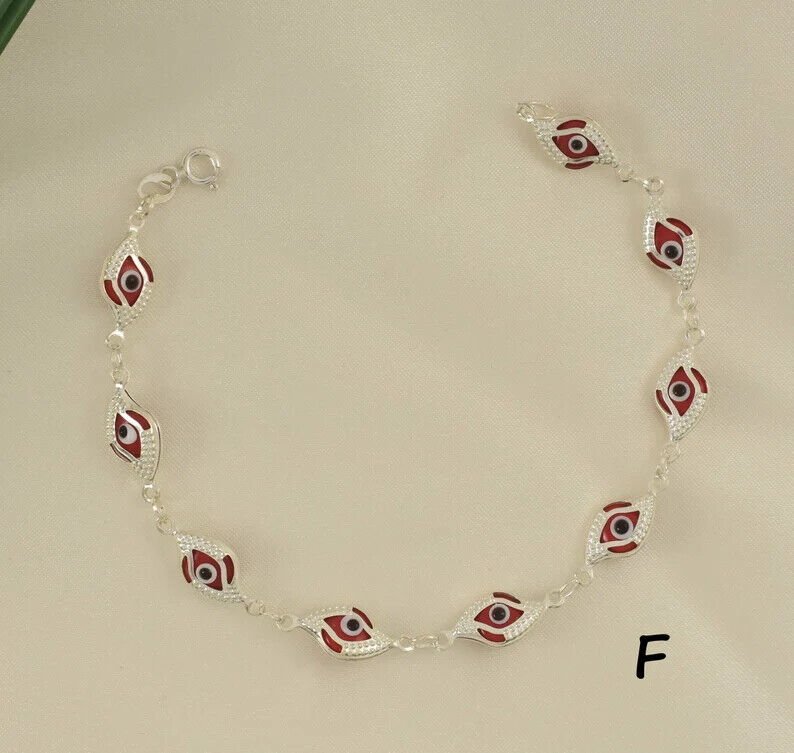 Rotes Evil Eye Armband - 925 Sterling Silber - Schutzarmband - Geschenk für Sie - Bild 16 von 19