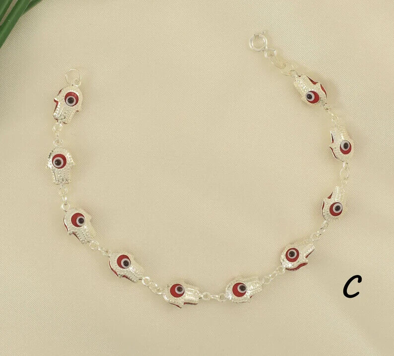 Rotes Evil Eye Armband - 925 Sterling Silber - Schutzarmband - Geschenk für Sie - Bild 13 von 19