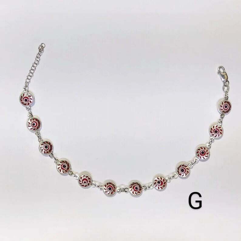 Rotes Evil Eye Armband - 925 Sterling Silber - Schutzarmband - Geschenk für Sie - Bild 17 von 19
