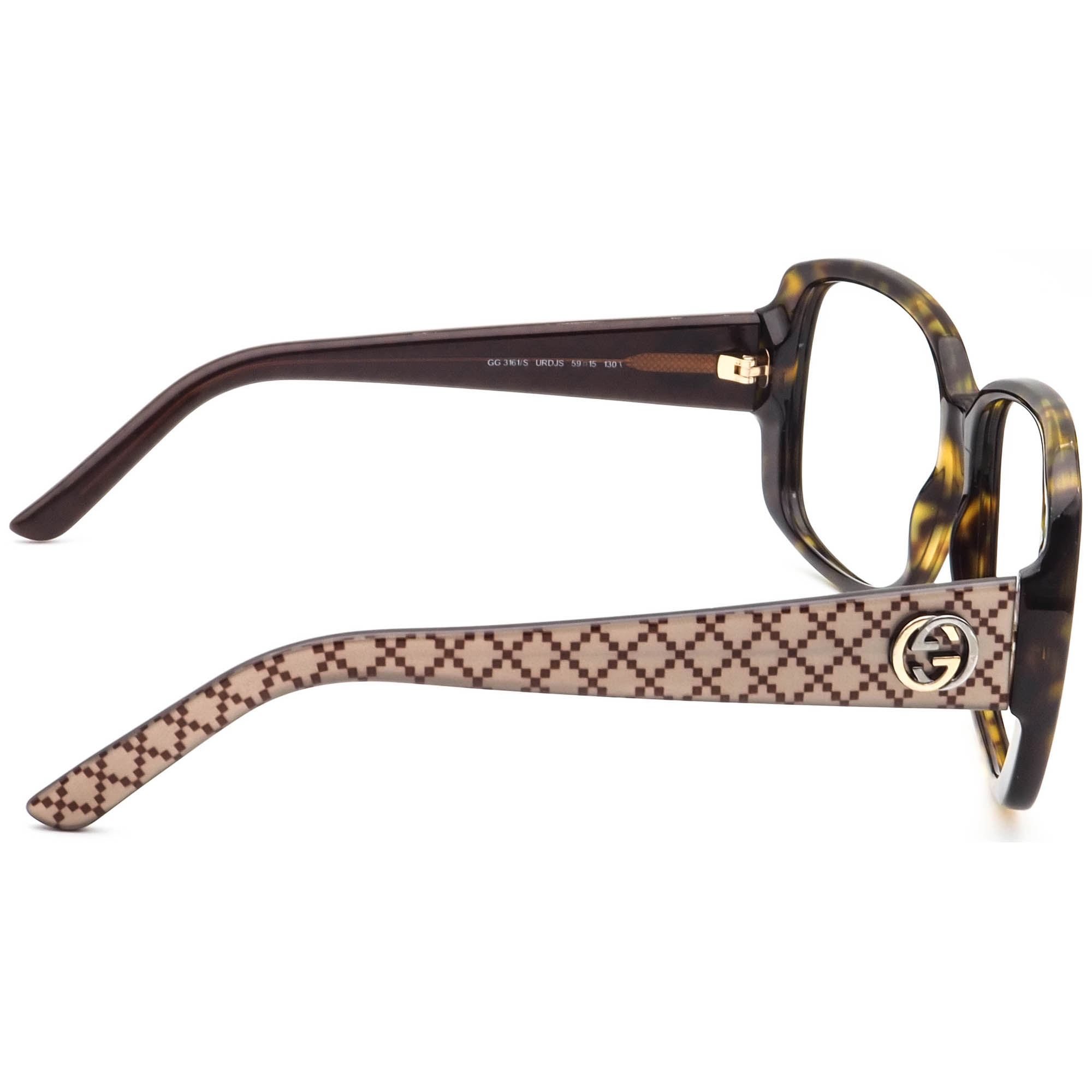 Gucci occhiali da sole donna montatura solo 3161/S URDJS tartaruga 59 mm - Foto 4 di 9