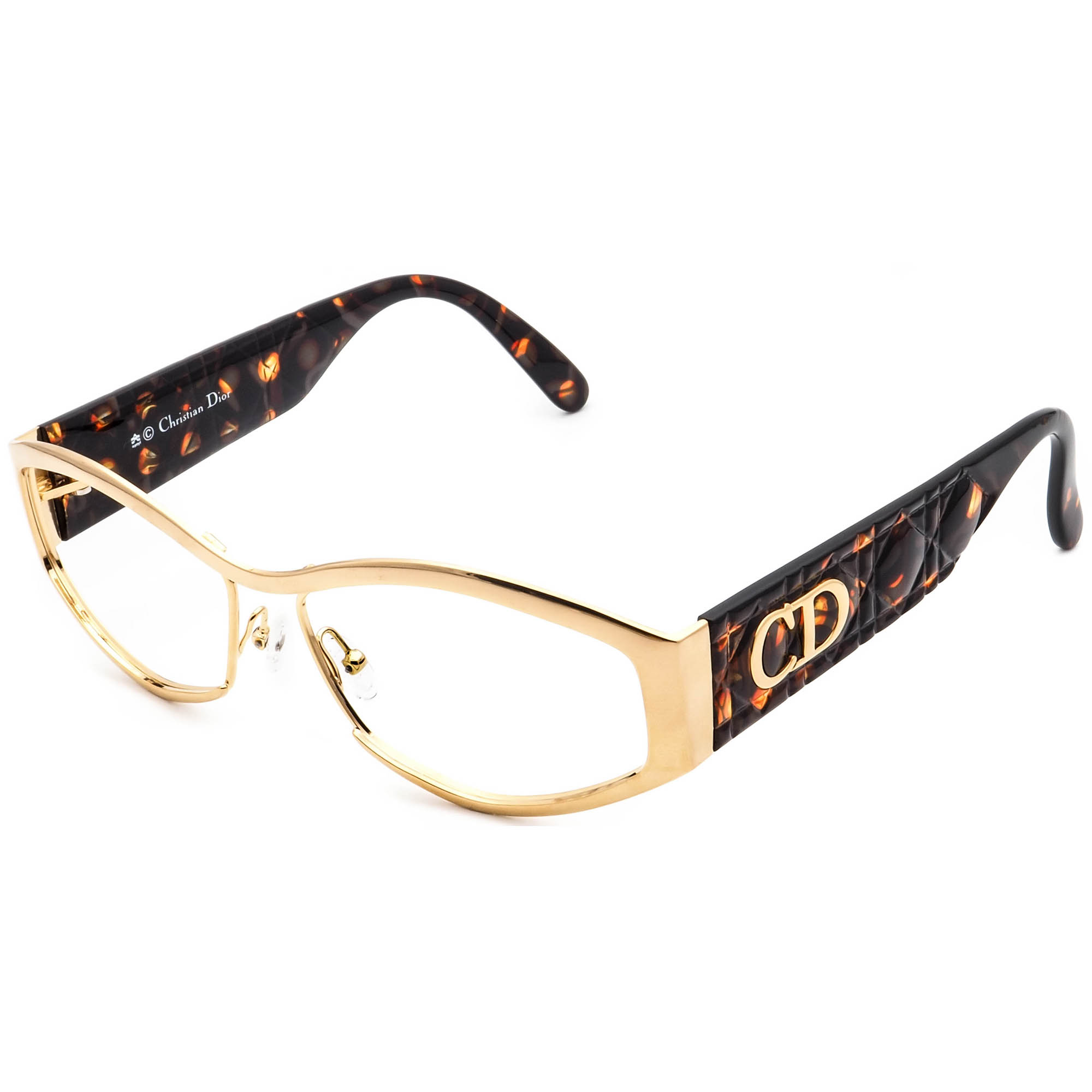 Gafas de sol Christian Dior CD 2010 42A dorado/tortuga hexagonal Austria 58 mm - Imagen 3 de 9