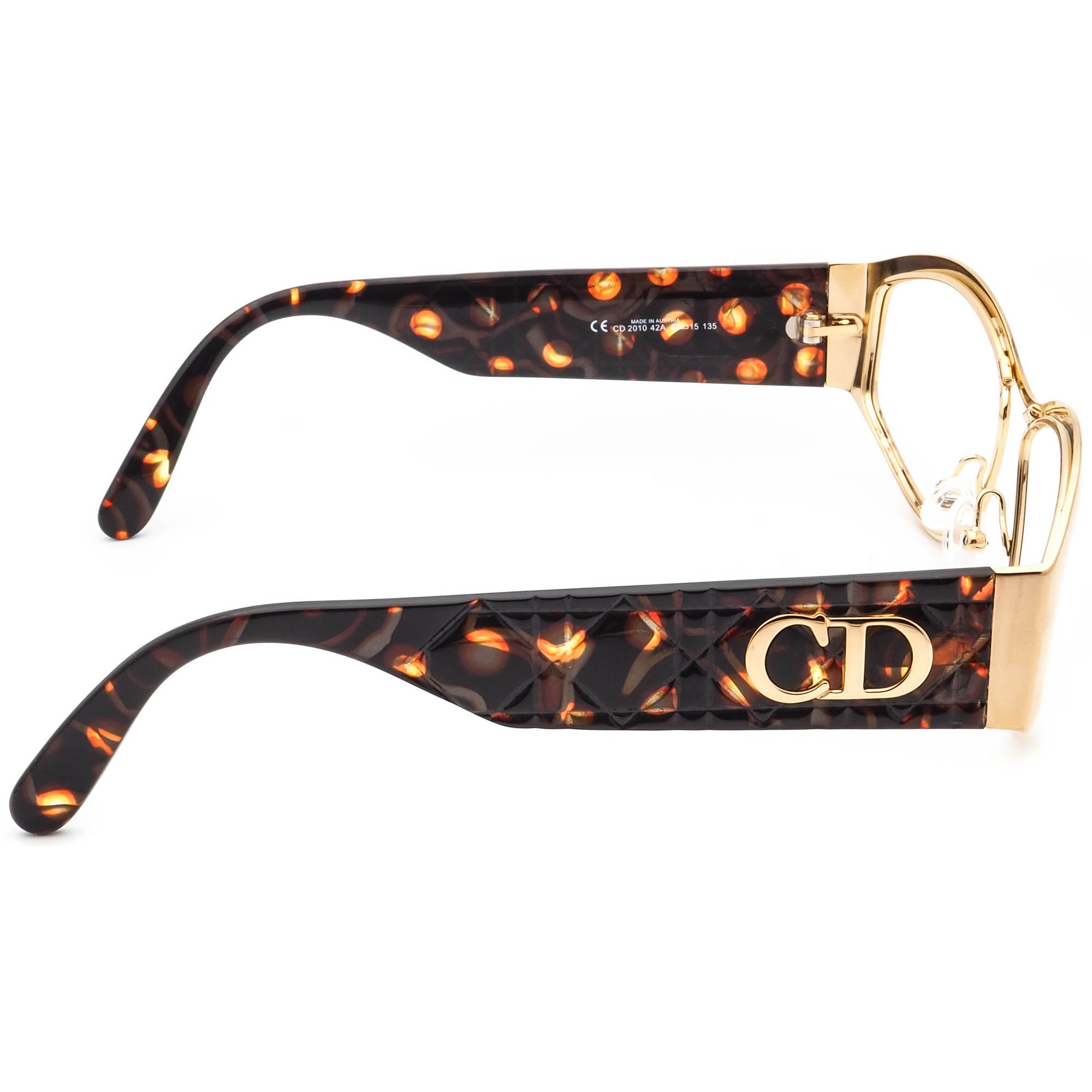Gafas de sol Christian Dior CD 2010 42A dorado/tortuga hexagonal Austria 58 mm - Imagen 4 de 9