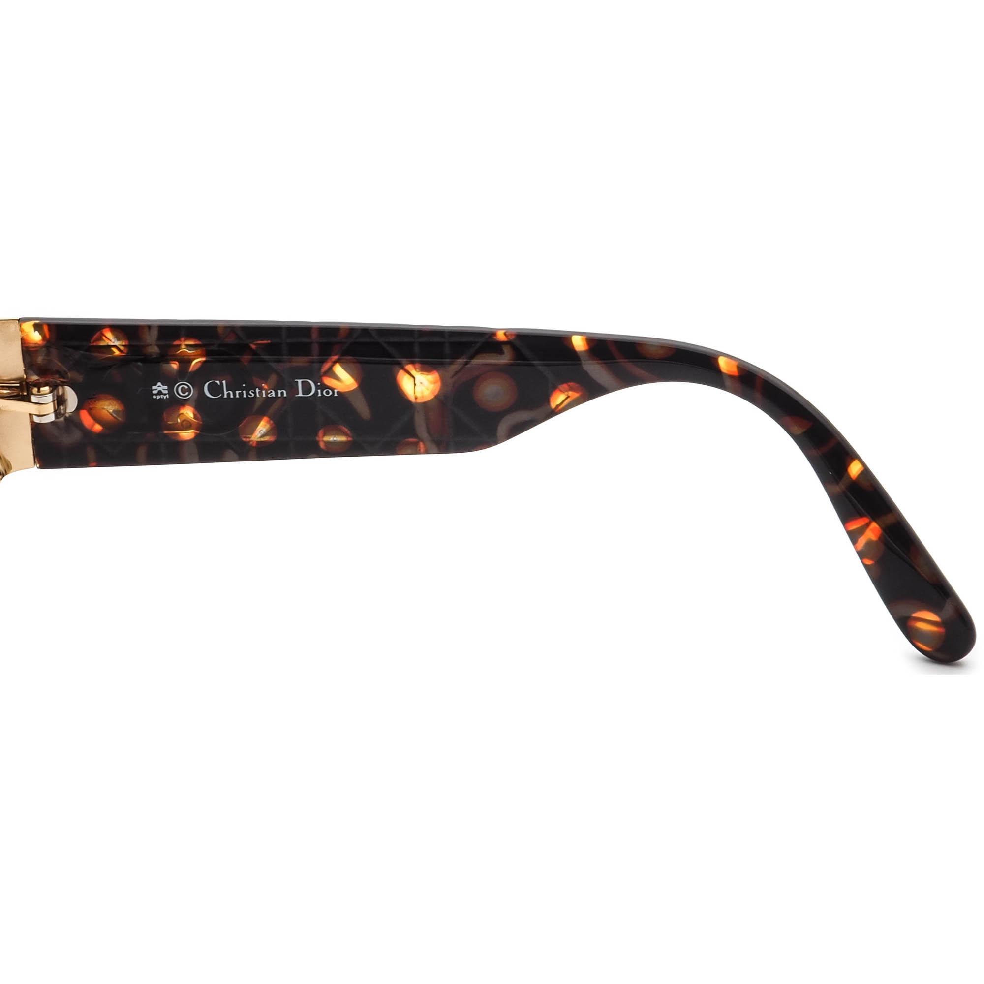 Gafas de sol Christian Dior CD 2010 42A dorado/tortuga hexagonal Austria 58 mm - Imagen 8 de 9