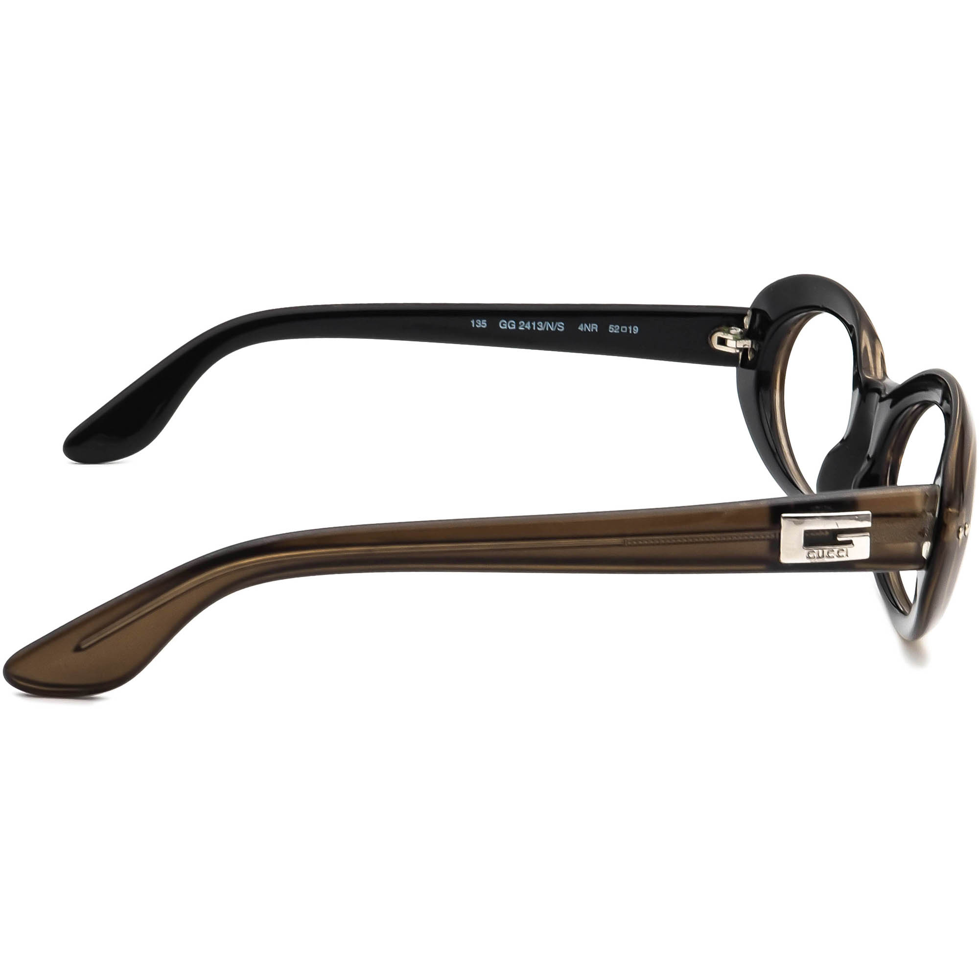 Gucci Sunglasses Frame Only GG 2413/N/S 4NR Brown on Black