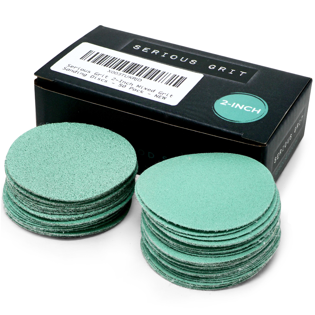 Serious Grit 2″ Sanding Discs for Woodturning