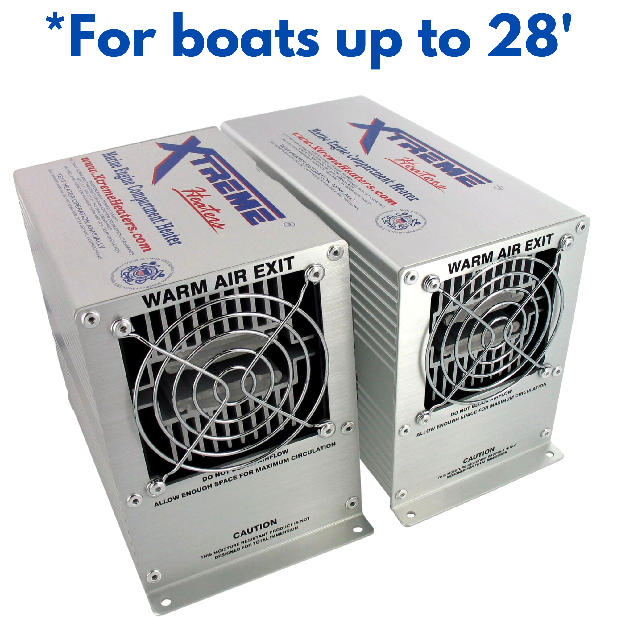 TWO Xtreme Heaters Medium 600W XXHEAT Boat Bilge Heaters and RVs