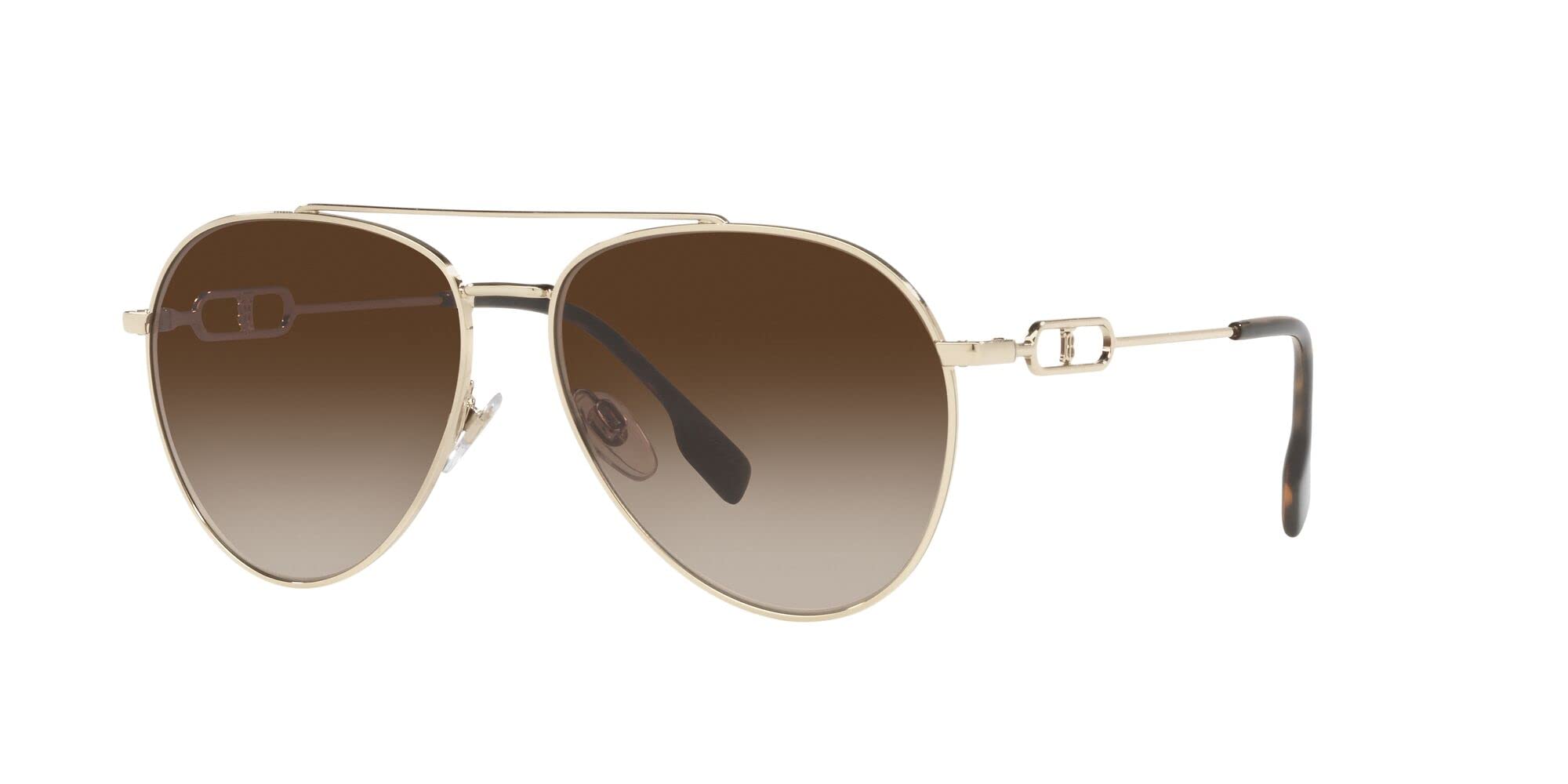 Burberry Sunglasses BE3128 110913 58mm Light Gold / Brown  display picture 3