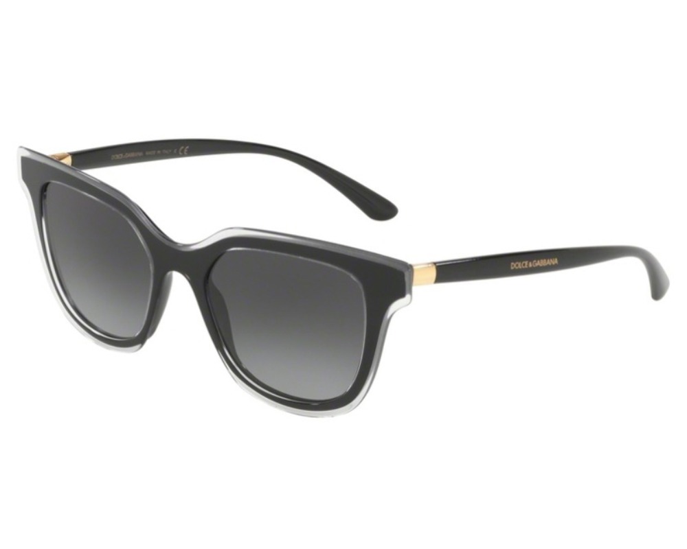 Dolce & Gabbana Sunglasses DG4362F 53838G 51mm Black / Grey Gradient Lens