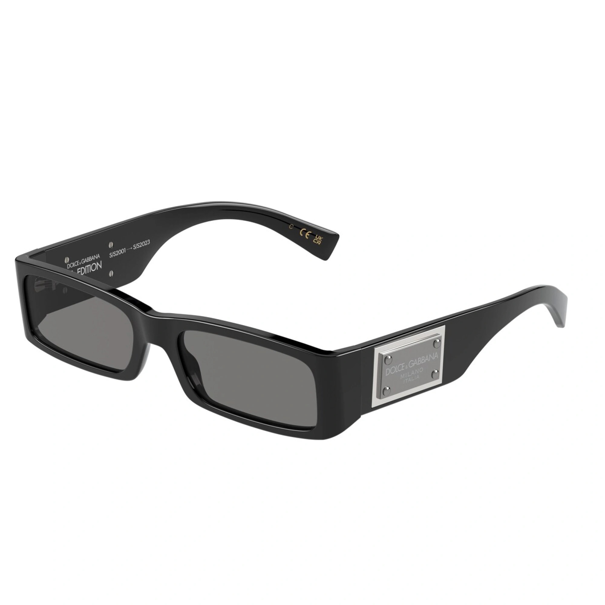 Dolce & Gabbana DG4444 501/87 Sunglasses 55mm Black / Dark  display picture 2