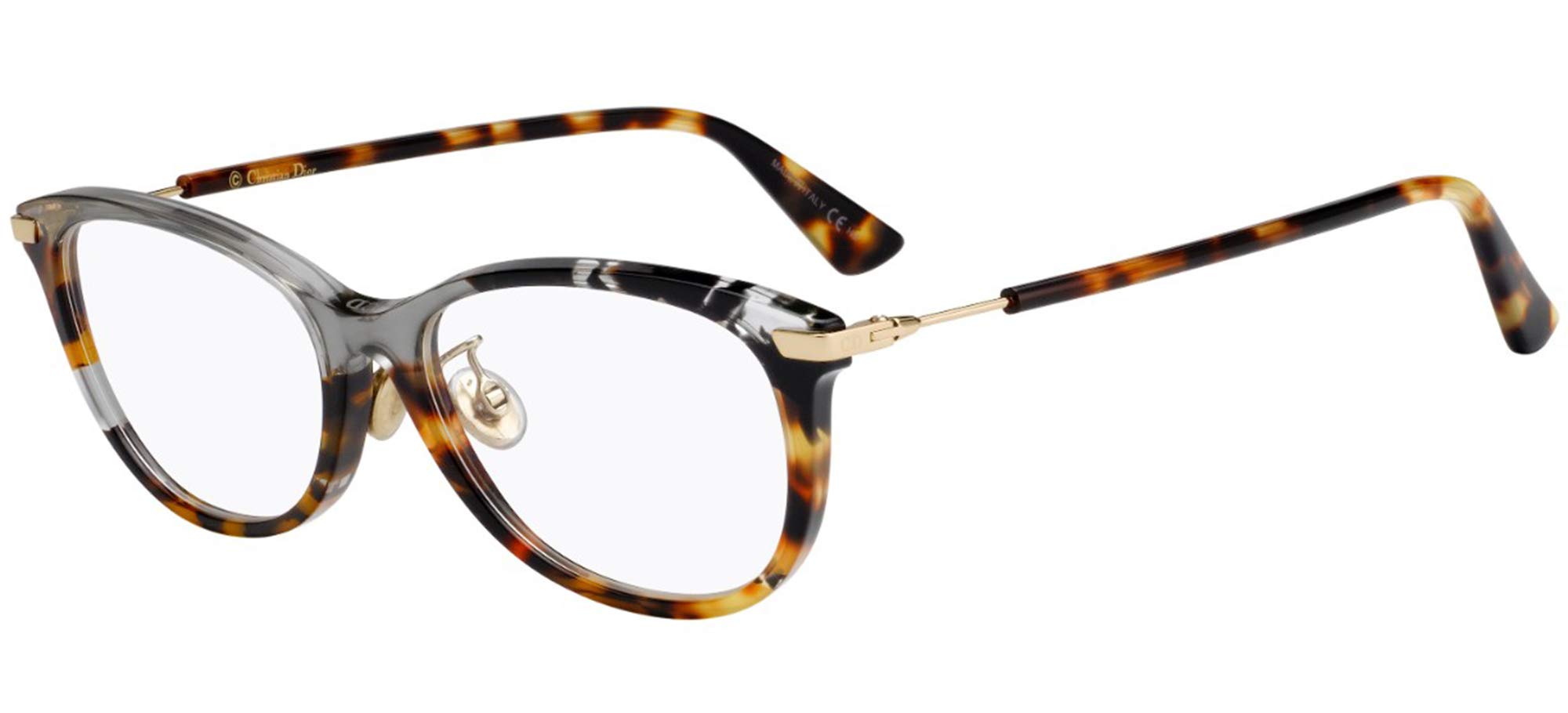 Dior Eyeglasses DIORESSENCE9F 0ACI 52mm Grey Black Spotted / Demo Lens